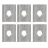 6PCS Aluminum Kayak Adapter Anodized Tight Connection Track Adapter Plates