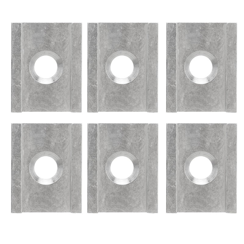 6PCS Aluminum Kayak Adapter Anodized Tight Connection Track Adapter Plates