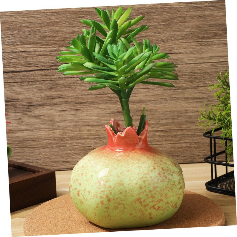 Gatuida Fruit Shaped Ceramic Vase for Dining Table Hydroponic Plant