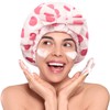 LitBear Luxury Silk Lined Shower Caps for Women Reusable Waterproof,