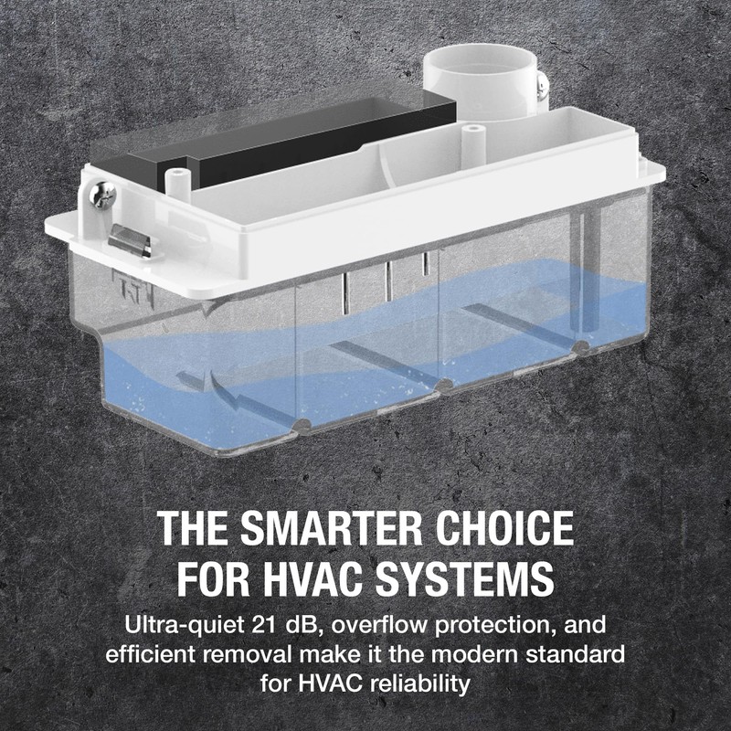 NAVAC NCB10 Mini-Split Condensate Pump - Ultra Quiet Design, HVAC