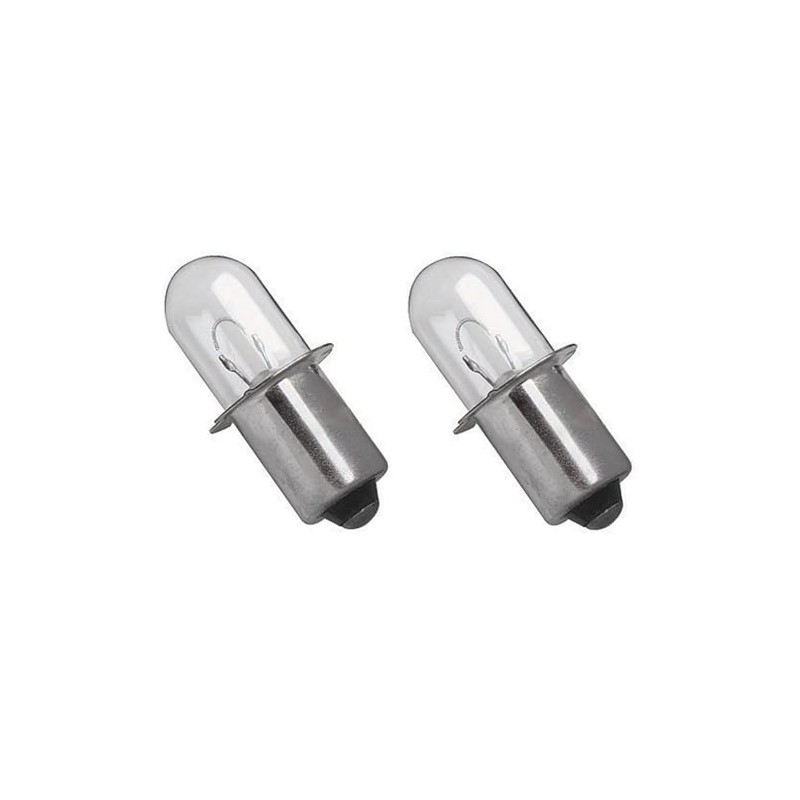 GULUANT 2 Pack 18 Volt Flashlight Replacement Xenon Bulb for