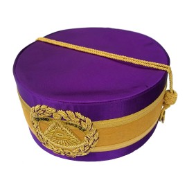 MASONIC Grand Master Crown Crowns CAP Purple HAT Size 59