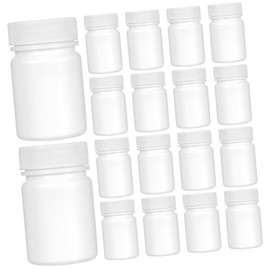 PACKOVE 20Pcs Portable Pill Box Plastic Pill Container for Travel Odorless and Durable Storage Bottles Spiral Structure for Easy Access for Vitamins and Medication