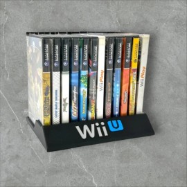 Unbranded Wii U Video Game Holder Stand - 12 Slot Storage Rack | 3D Printed Organizer Case