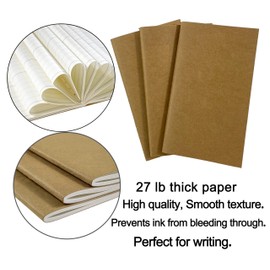 Travelers Notebook Inserts Jan 2025 - Jun 2026, Travelers Notebook Calendar, Weekly and Monthly Planner, Regular Size TN Journal, 8.3 x 4.3 inches, Set of 3