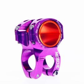 MEISCHE Purple MTB Stem Mountain Bike Stem for 31.8/35mm Clamp Short Bar Riser 35mm/1.38inch Length Bicycle Handlebar Extender