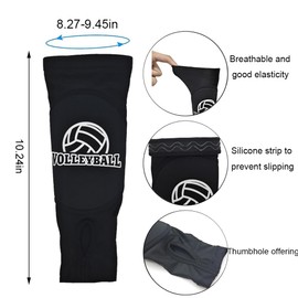 Aikelai Volleyball Gifts for Teen Girls, Volleyball Accessories for Youth, Volleyball Knee Pads Arm Sleeves and Drawstring Bag, Gifts for Volleyball Players