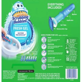 Scrubbing Bubbles Toilet Gel Stamp, Rainshower 2 dispensers + 30 gel stamps