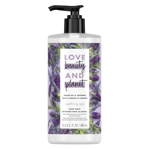 Love Beauty and Planet Argan Oil & Lavender Soothing Spa Hand Wash 13.5 OZ