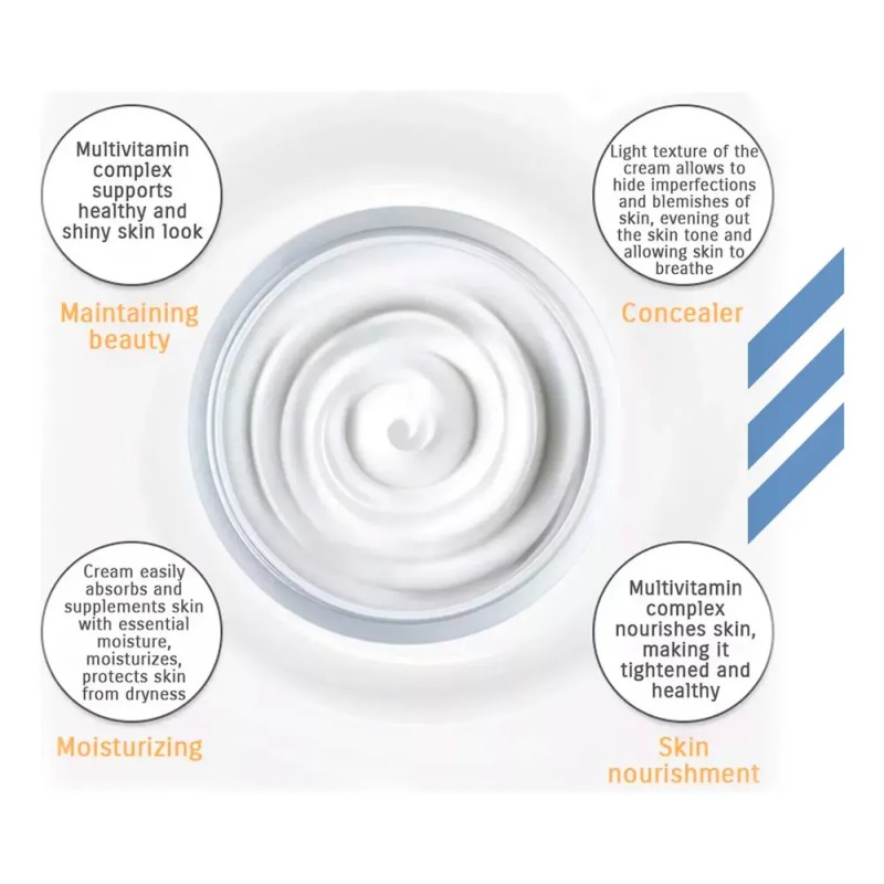 Crema Facial Bioaqua Vitaminas B3 B6 B12 Antiarrugas 50g.