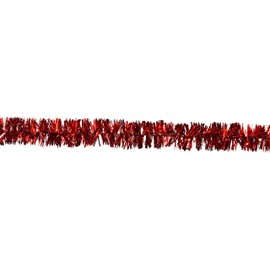 Creativery 3 m Christmas Garland Diameter 2 cm (Red) // New Year's Eve Carnival Christmas Decoration Christmas Tree Decoration Girllande Christmas Tree Tinsel 20 mm
