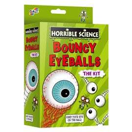 Galt Bouncy Eyeballs - Horrible Science Kit - Educational Science Kits, Learn Jazzy Juggling and How Balls Bounce - Kids Science Kits and Bouncy Balls Science Set For Girls and Boys Ages 6 Years Plus