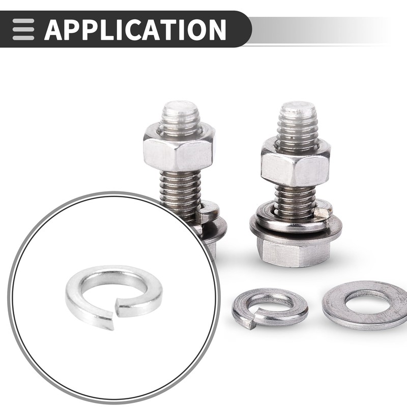Motoforti Universal Spring Lock Washer Split Lock Washer for M8