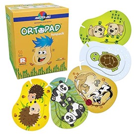Ortopad® Bamboo Fun Pack Eye Patches, 50/Box (Regular Size, 4+ yrs) Hedgehog Pack