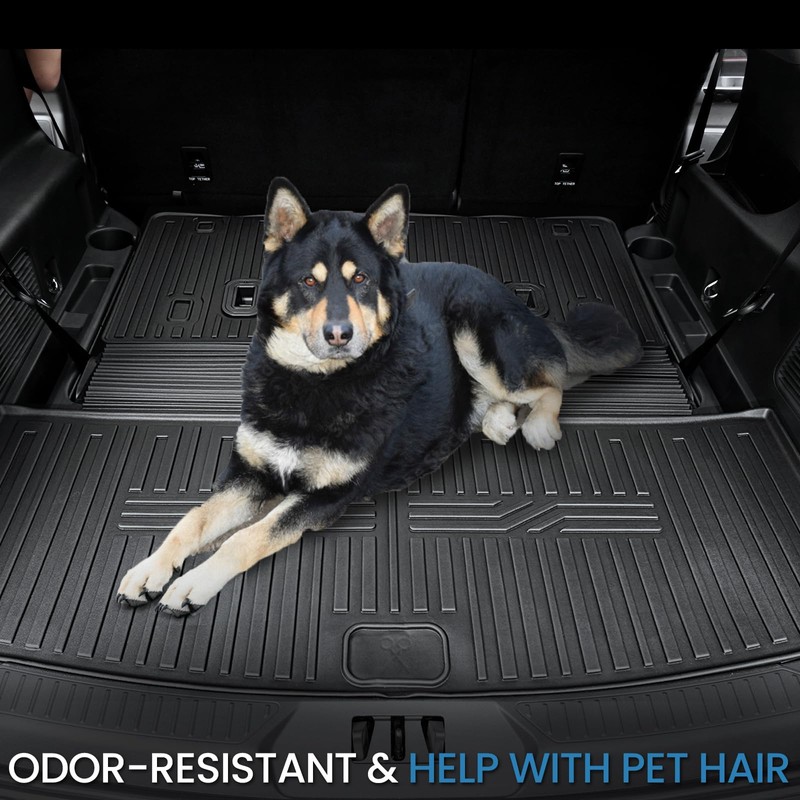 JOULARISE Cargo Mat with Backrest Mat for 2020-2025 2026 Ford