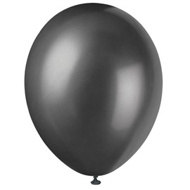 Ink Black Latex Balloons 12"(Pack of 50) - Luxurious Design, Perfect for Weddings, Birthdays, Anniversaries, Parties, Celebrations, & More