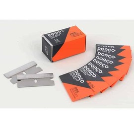 Dorco Individually Packed Dorco Single-Sided Razor Blades x 10 Pack Dorco Single-Sided Industrial Blade Single-Sided Blade Blade / 낱개포장 도루코 단면도 면도날 x 10개입 도루코단면도 공업용날 단면칼날 칼날