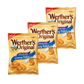 Sugar Free Werthers CreamyToffees 80g Bag x 3