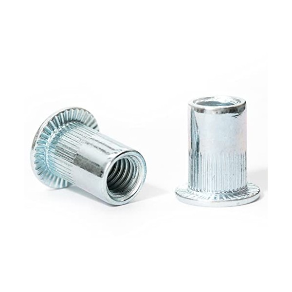 M5 x 16mm Flat Head Open End Blind Rivet Nuts