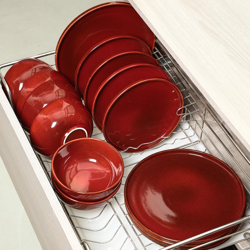 Vicrays Ceramic 12 Pieces Dinnerware Set - Dinner Plates Salad