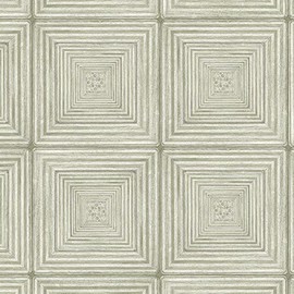 Manhattan Comfort NWMH36525 Hanry Series Large Double Roll of Decorative Vinyl Wallpaper, Green