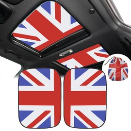 TOMALL Car Sunroof Shade Cover Compatible with Mini Cooper R56/F56/R60/R55/F55/F54 Car Accessories Foldable Anti-UV Ray Sun Shade Interior Sun Protector Trim for Countryman Clubman Accessories (Red)