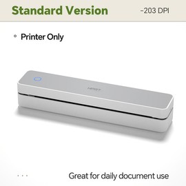 Inkless Portable Printer – Wireless Bluetooth Thermal Printer for Travel & Mobile Use, Compatible with iOS, Android, Laptop, Supports 8.5"x11" US Letter & A4 Paper, No Ink Needed – Ideal for Home & Office TikTokShopBacktoSchool:_White Printer(203DPI )+10 Sheets Paper