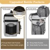 GLENKEY Double Deck Insulated Lunch Box, Expandable Large Lunch Bag