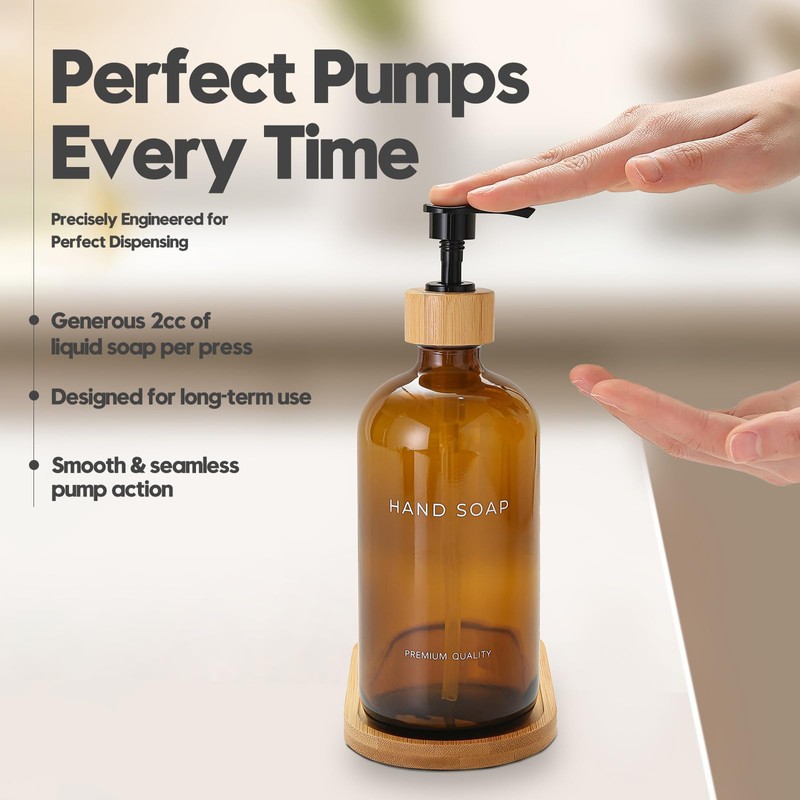 Hand and Dish Soap Dispenser Set - Kitchen Soap Dispenser