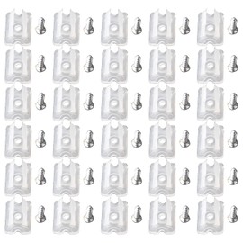 ZCZQC 30PCS Waterproof Flexible Neon Strip Clip H-0612 30 Screws Wall Silicone Strip Clip Plastic Strip Light Fixing Bracket Clip For Home Under Counter Outdoor Dining Room