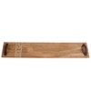 Mud Pie Long Oversized Wood Board 8" x 42", Brown
