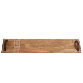 Mud Pie Long Oversized Wood Board 8" x 42", Brown