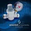 Adjustable Pressure Reducing Valve 15mm with 0-10 Bar Gauge