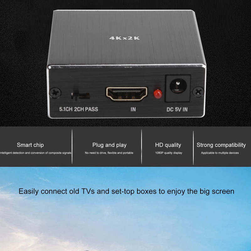 HD Multimedia Interface to HD Multimedia Interface Audio Converter 4K