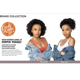 Sensationnel CKCo Drawstring Pony - Synthetic Instant weave Pony CURLS KINKS AND CO Drawstring - TOP LADY (F1B/30)