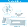 Marvexi 12Pcs Undermount Sink Brackets Silver Sink Mounting Bracket, Heavy