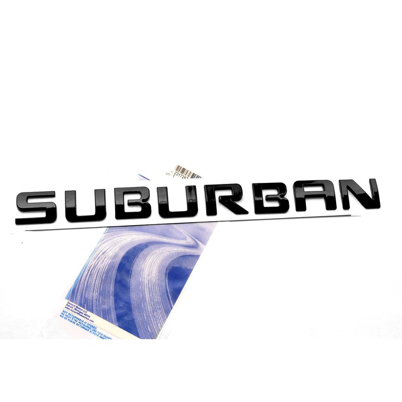 Yoaoo 2Pack OEM Black Suburban Nameplate Emblems Letter Badge Compatible