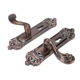 Kit de Manija de Puerta de Entrada con Llaves de Bloqueo, Manja Europea de Aleación de Aluminio de Estilo Universal Silencioso para Hoteles de Puertas Dront, Salas de