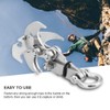 Akozon Grappling Hook, Claw Outdoor Survival Carabiner with Rope Tool