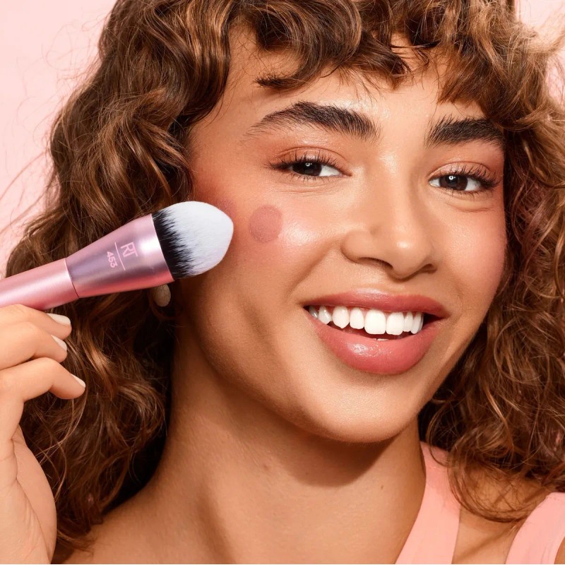 Brocha De Maquillaje Power Pigment Blush Real Techniques Rosa