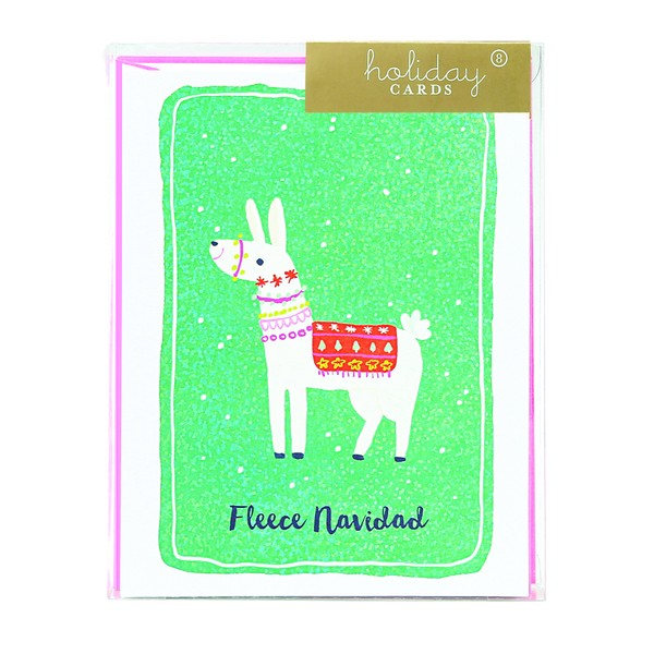 Graphique Christmas Llama Boxed Holiday Cards, Pack of 8 Cards and Envelopes, Cute Christmas Cards