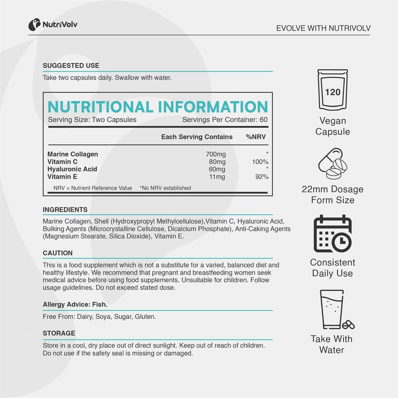 Collagen, Hyaluronic Acid High Strength with Vitamin C & E