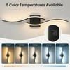 fengkiop Vanity Light for Bathroom, 31.6 Inch Black LED Dimmable