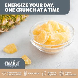 Premium Dried Pineapple Chunks 48oz | Non-GMO, Batch Tested Gluten & Peanut Free | Ethically Sourced for Guilt-Free Snacking | Fresh, Crispy & Sweetened for Delicious Flavor
