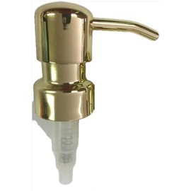 Gold Replacement Soap Dispenser Pump for your Soap or Lotion Dispenser - Replacement Metal Pump 28/400 with 9" Tube (Gold/Single)