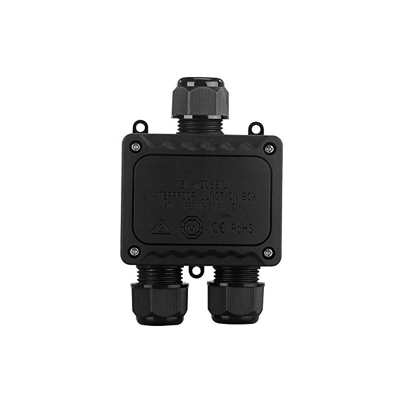 revolt Outdoor Cable Connector: Outdoor Cable Connection Box, 3-Way, for