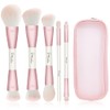 START MAKERS Brochas de Maquillaje, Set de Brochas Rosadas de