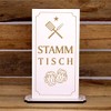 Dekolando Home Accessories Engraved Table Stand with Saying - Stammtisch
