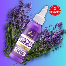 Infinix Hair Growth & Scalp Soothing Oil with Lavender & Black Castor – Advanced Revitalization, Deep Conditioning & Thicker Fuller Hair, Fast Absorbing Organic Scalp Treatment, 2oz (Pack of 2)